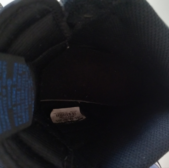 Authentic Nike Air Jordan Retro 1 High OG Black White Blue Size 101/2 - Picture 14 of 16